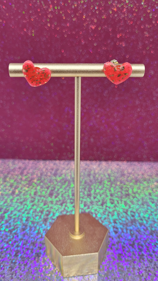 Heart-Shaped Candy Studs 2-Pack