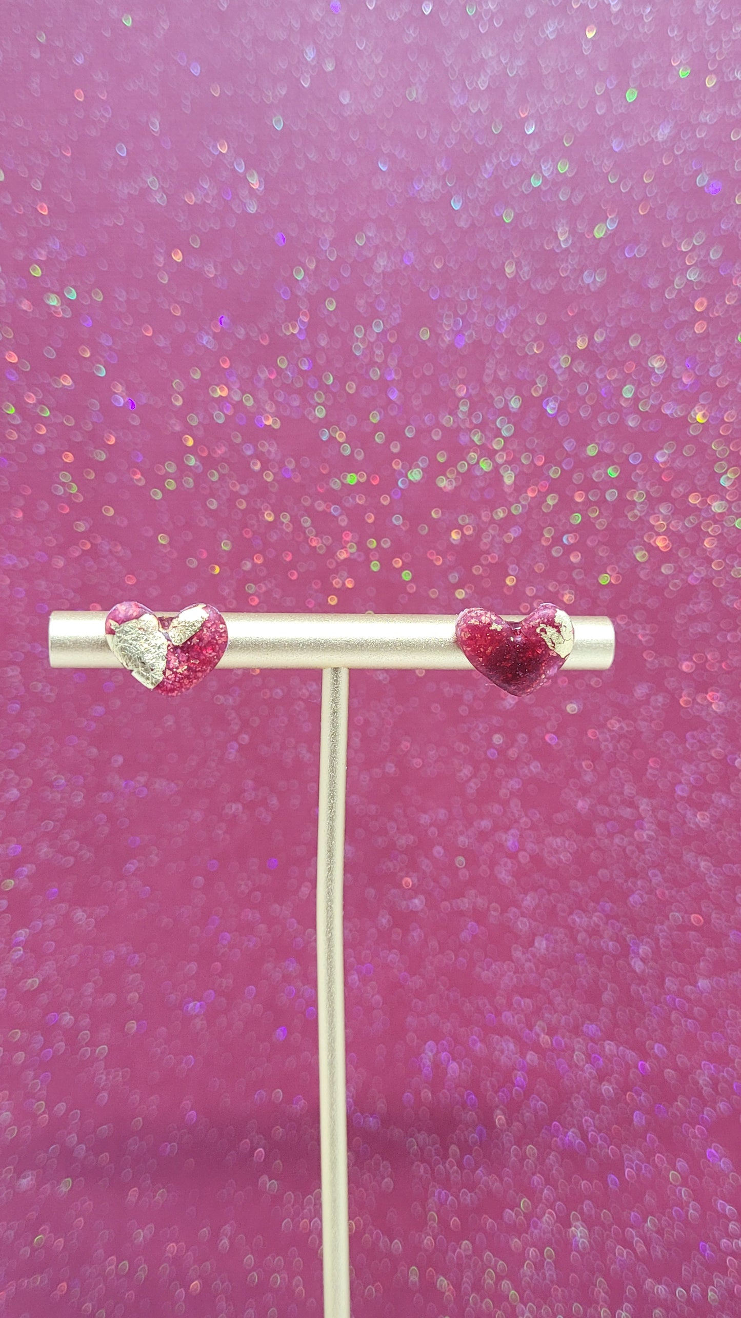 Heart-Shaped Candy Studs 2-Pack