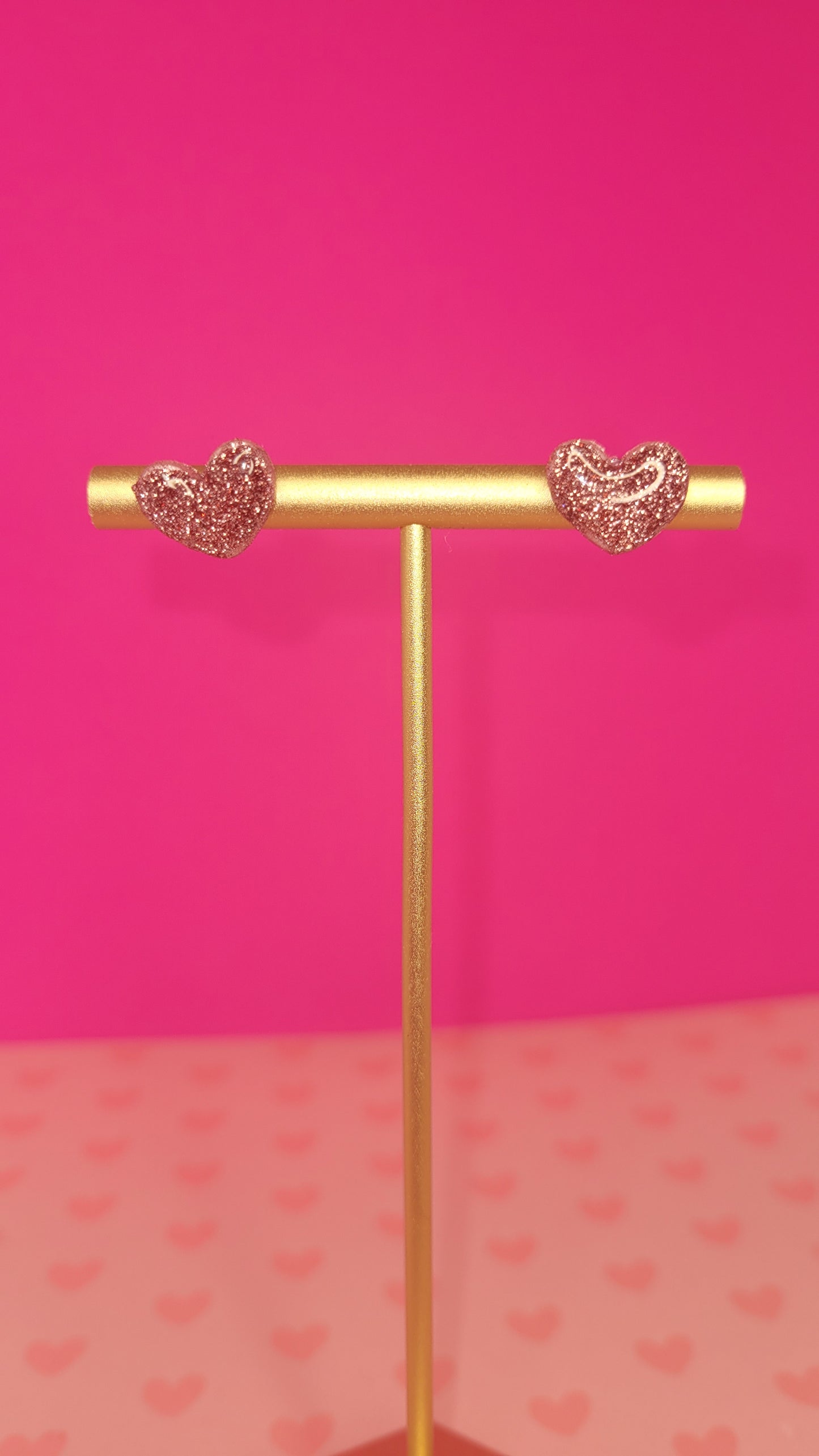 Shimmering Heart Studs 2-Pack