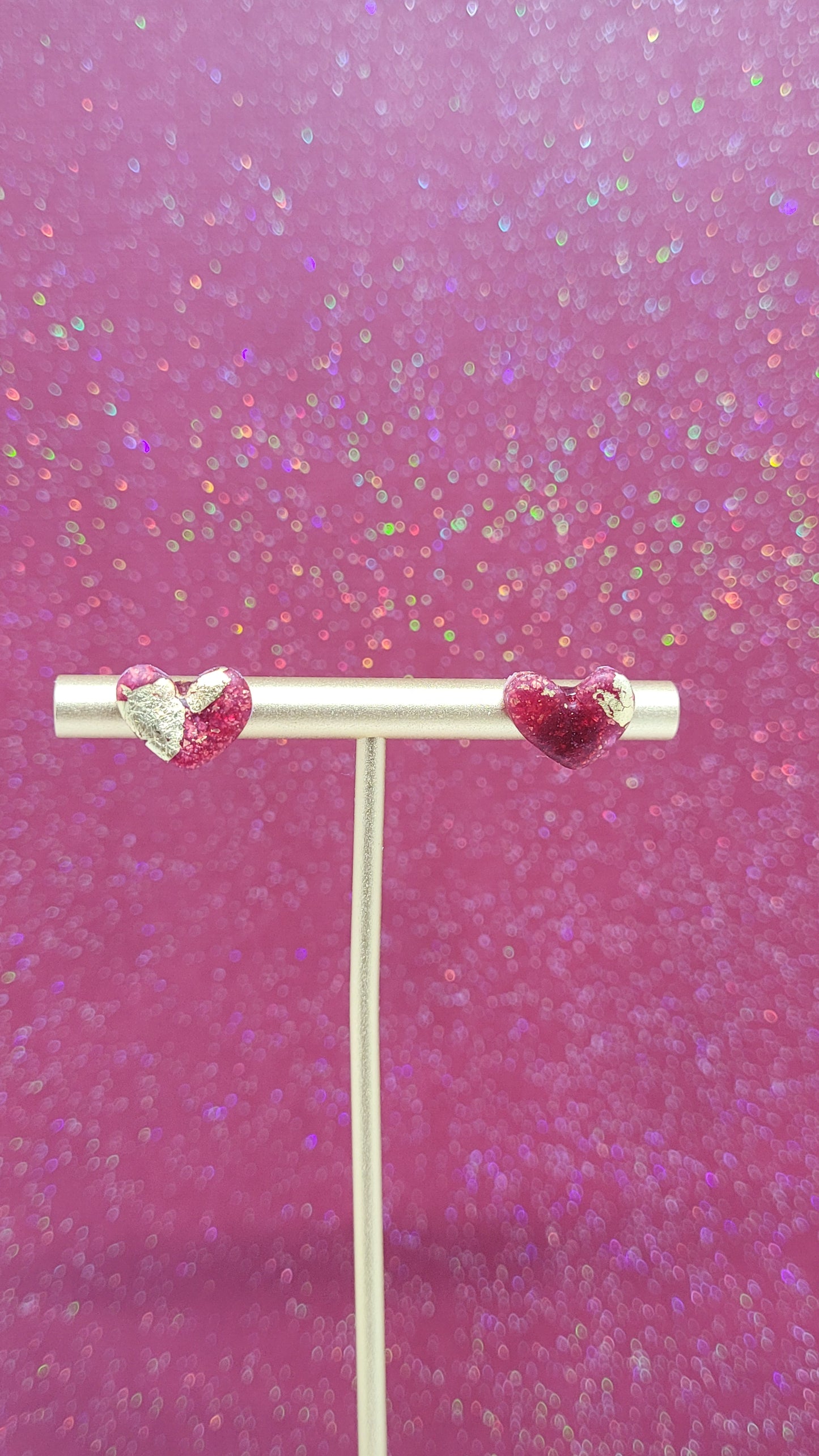 Heart-Shaped Candy Studs