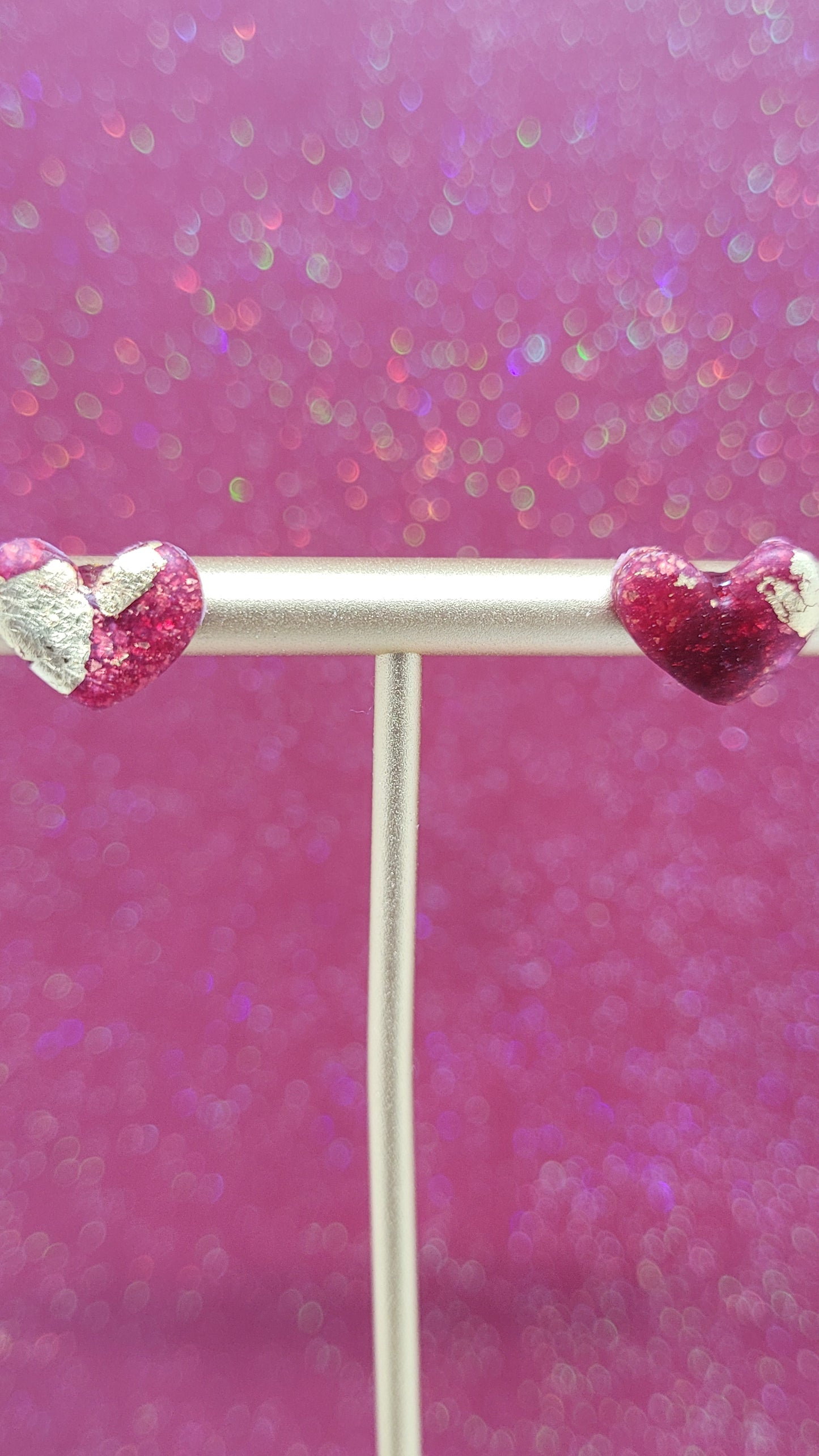 Heart-Shaped Candy Studs