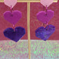 3-Tiered Gradient Heart Earrings