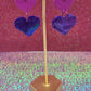 3-Tiered Gradient Heart Earrings