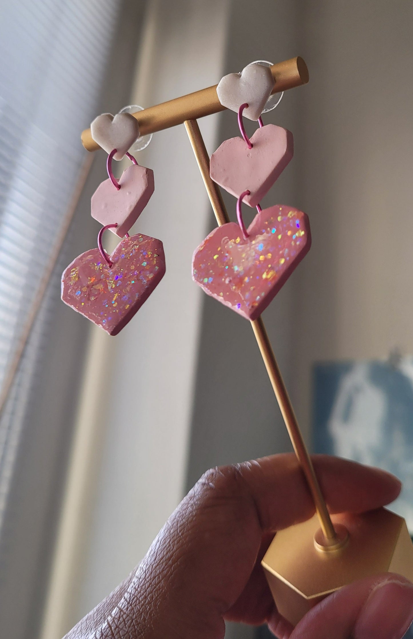 Earrings shot in sunlight