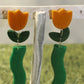 3-Tier Tulip Dangle Earrings