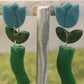 3-Tier Tulip Dangle Earrings