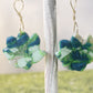 Multicolor Crocus Flower Dangle Earrings