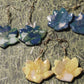 Multicolor Crocus Flower Dangle Earrings